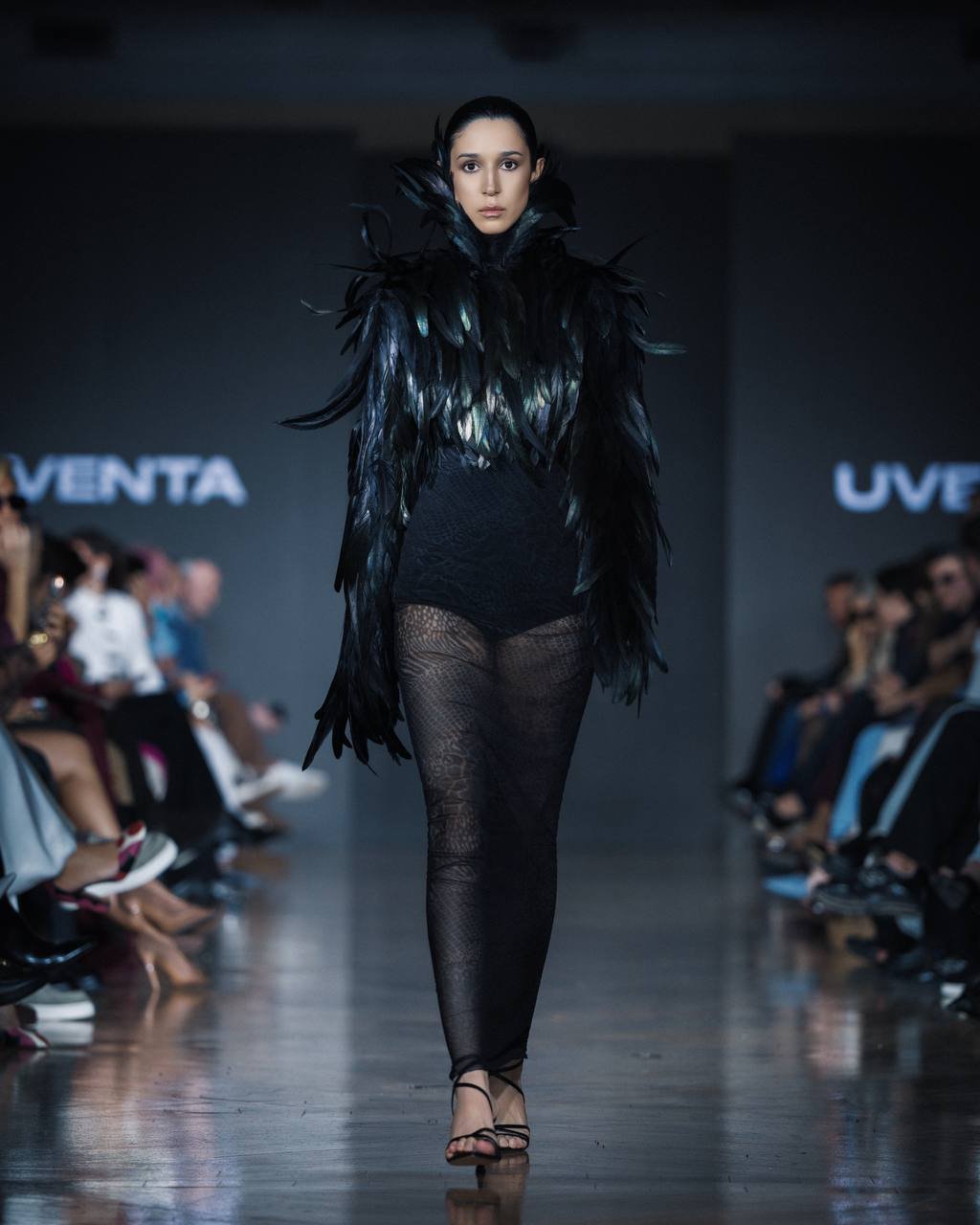 Feathered Crop Jacket