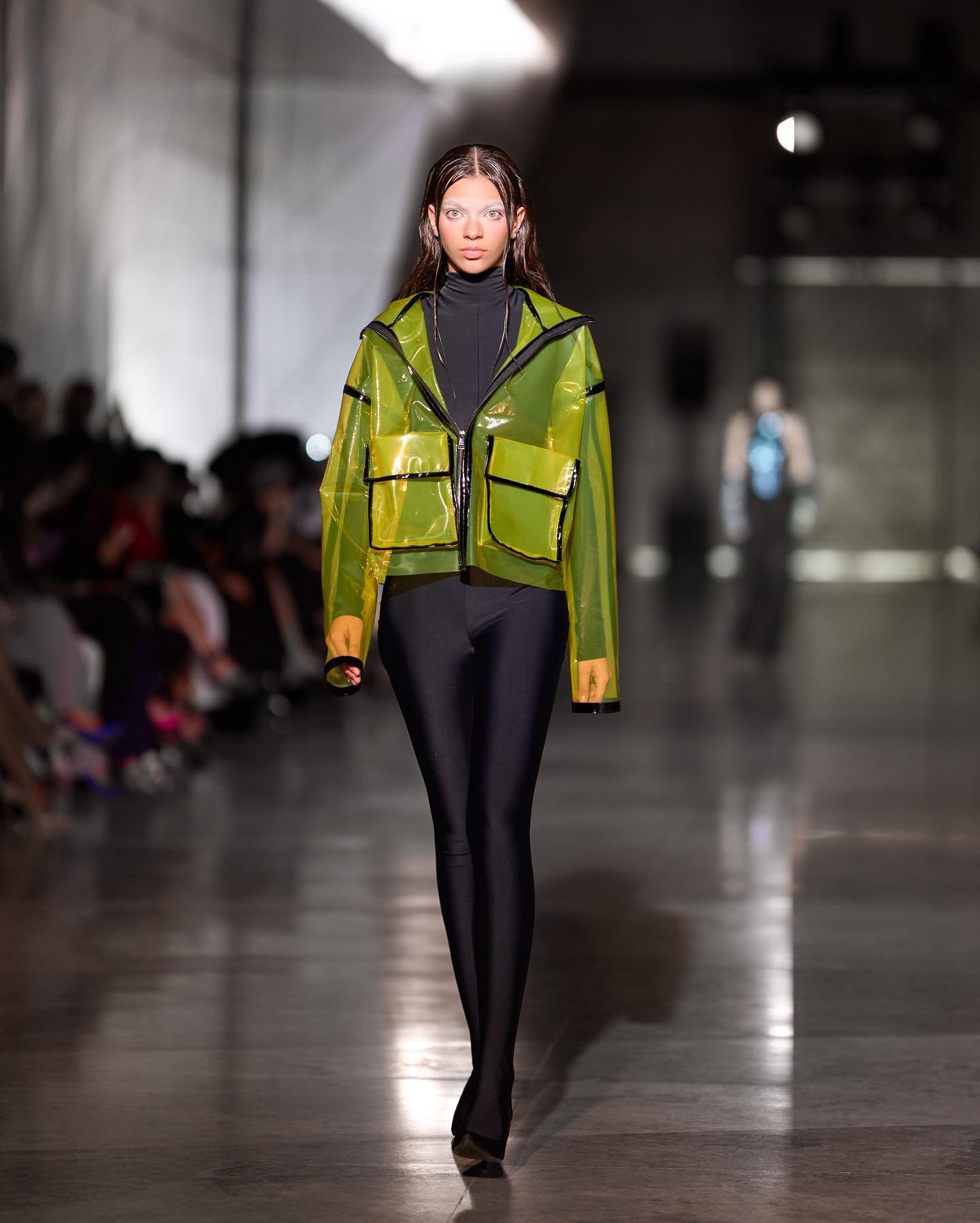 Olive Transparent Utility Jacket